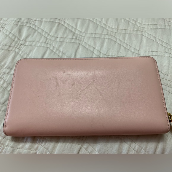 J.Crew Blush Pink Leather Tote & Matching Wallet 100% Genuine Leather - Picture 11 of 16